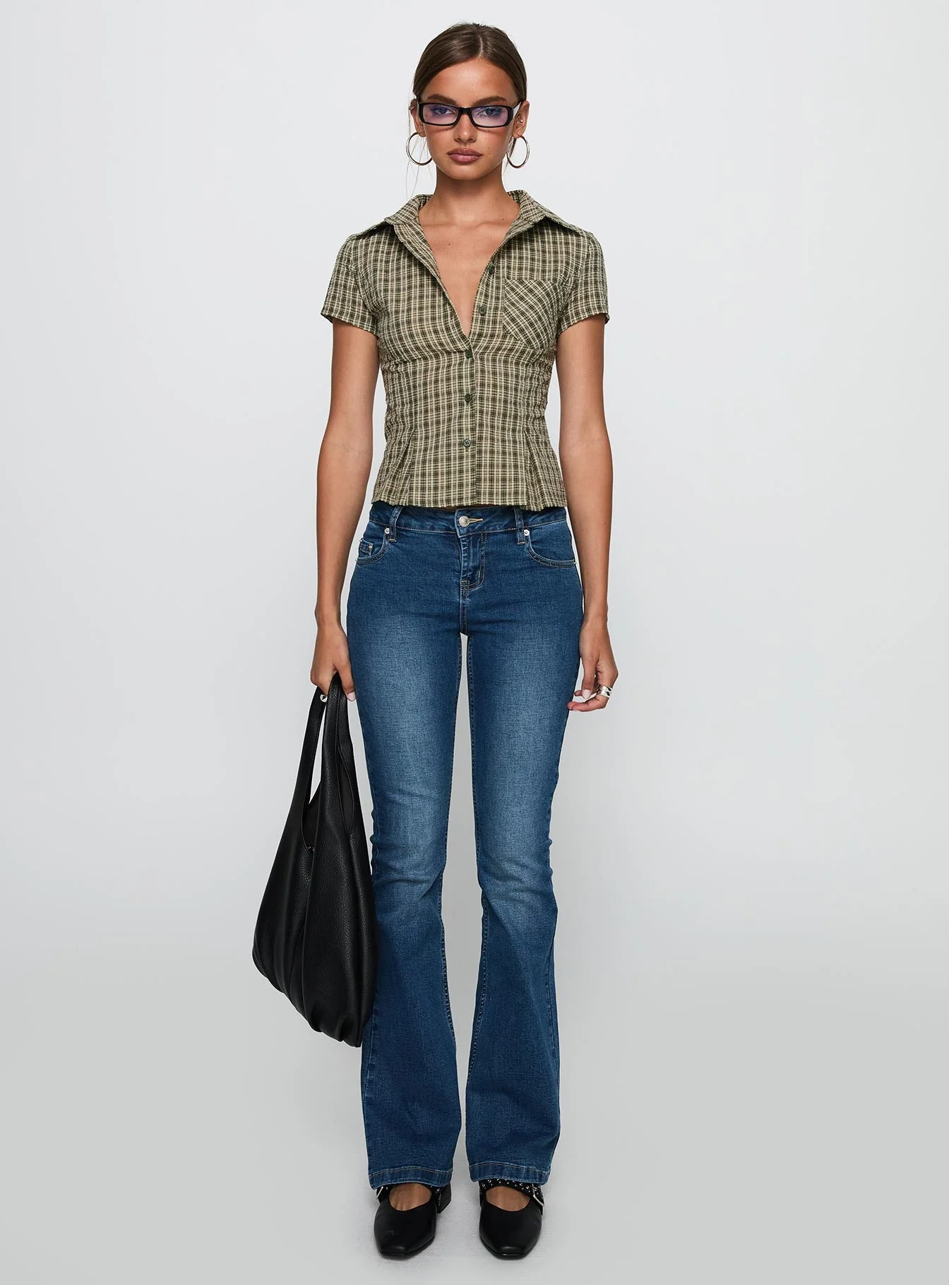 Alma Mater Top Green Check