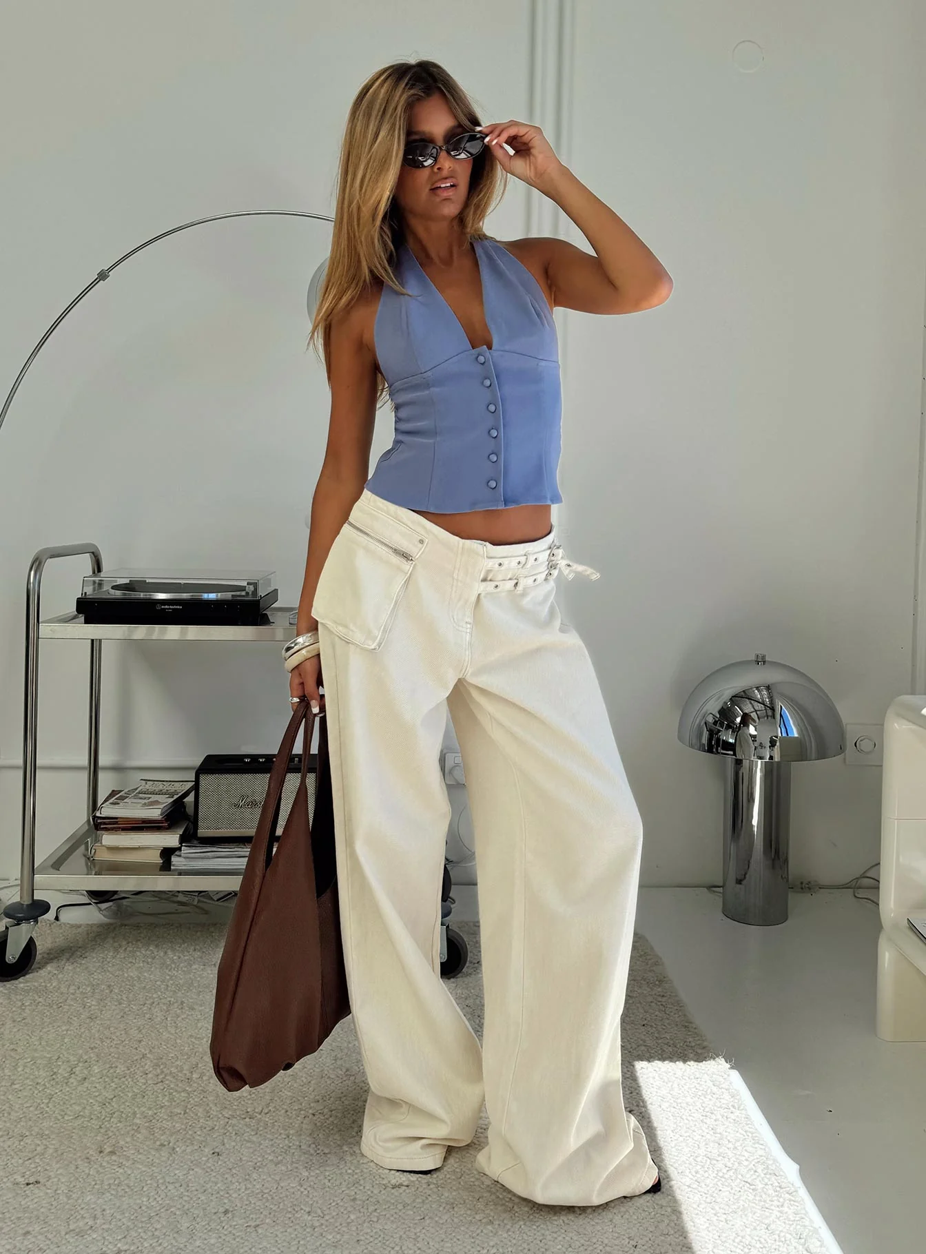Paltrow Cargo Jeans Cream