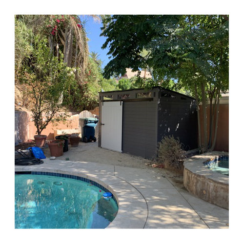 【Storage Shed】Modernist 10X7 ft Barn Door Storage Shed