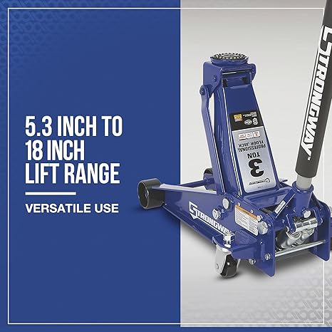 Strongway Long-Distance, Low-Profile Professional Service Floor Socket — 3-tonne Capacity